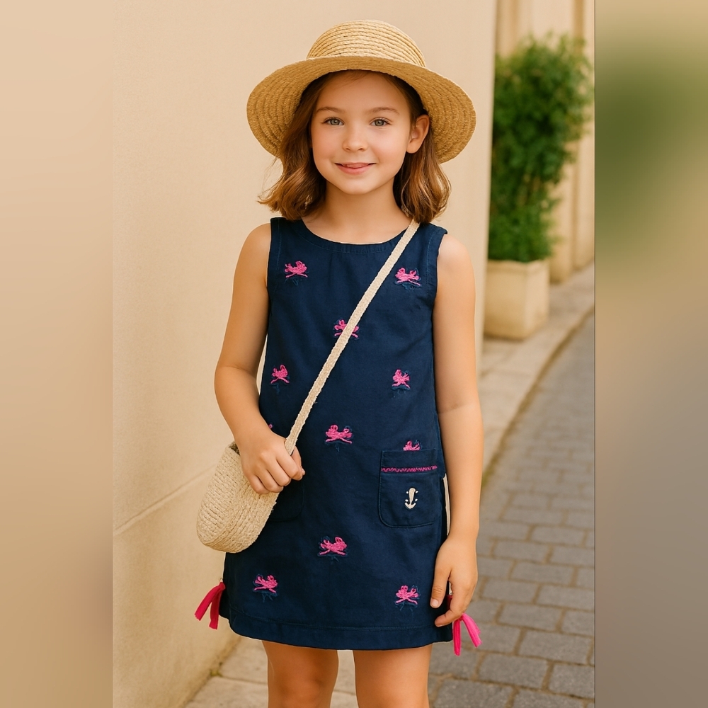 🌟7/25$ JEANINE JOHNSON Embroirdered Nautical Shift Dress